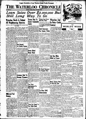 Waterloo Chronicle (Waterloo, On1868), 3 Nov 1944