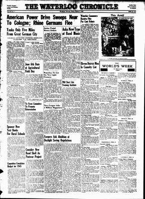 Waterloo Chronicle (Waterloo, On1868), 2 Mar 1945