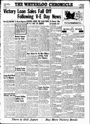 Waterloo Chronicle (Waterloo, On1868), 11 May 1945