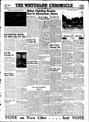 Waterloo Chronicle (Waterloo, On1868), 1 Jun 1945