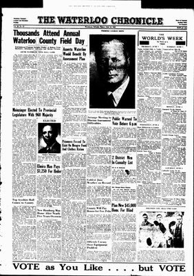 Waterloo Chronicle (Waterloo, On1868), 8 Jun 1945