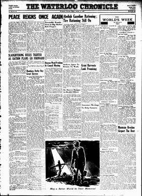 Waterloo Chronicle (Waterloo, On1868), 17 Aug 1945