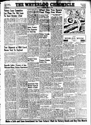 Waterloo Chronicle (Waterloo, On1868), 5 Oct 1945