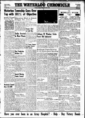 Waterloo Chronicle (Waterloo, On1868), 9 Nov 1945