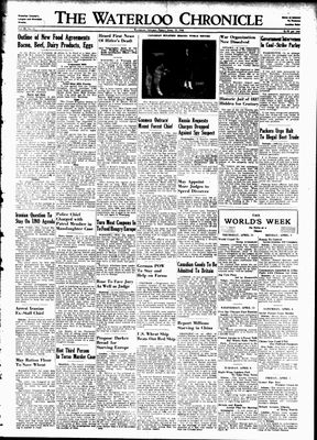 Waterloo Chronicle (Waterloo, On1868), 12 Apr 1946