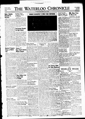 Waterloo Chronicle (Waterloo, On1868), 31 May 1946