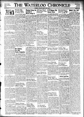 Waterloo Chronicle (Waterloo, On1868), 9 May 1947