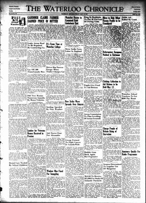 Waterloo Chronicle (Waterloo, On1868), 16 May 1947