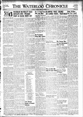 Waterloo Chronicle (Waterloo, On1868), 28 Nov 1947