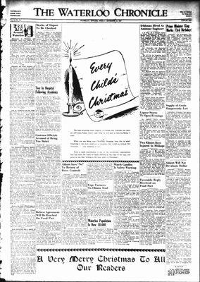 Waterloo Chronicle (Waterloo, On1868), 19 Dec 1947