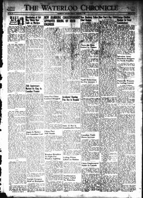 Waterloo Chronicle (Waterloo, On1868), 2 Jan 1948