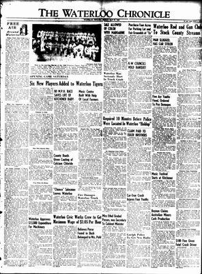 Waterloo Chronicle (Waterloo, On1868), 13 May 1949