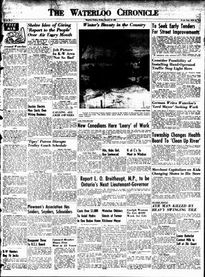 Waterloo Chronicle (Waterloo, On1868), 18 Jan 1952