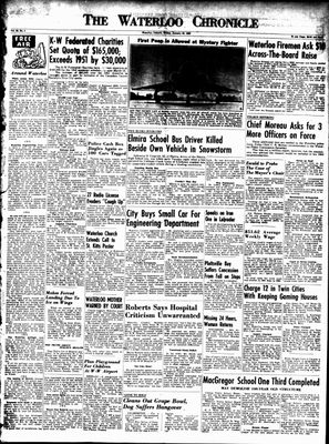 Waterloo Chronicle (Waterloo, On1868), 25 Jan 1952