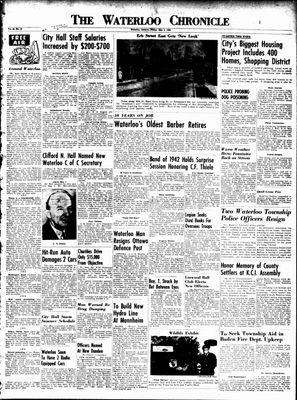 Waterloo Chronicle (Waterloo, On1868), 2 May 1952