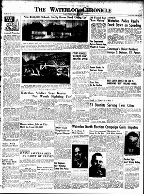 Waterloo Chronicle (Waterloo, On1868), 16 May 1952