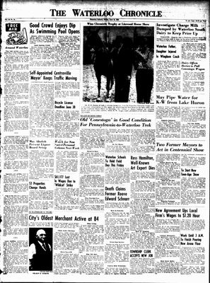 Waterloo Chronicle (Waterloo, On1868), 13 Jun 1952