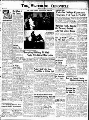 Waterloo Chronicle (Waterloo, On1868), 17 Oct 1952