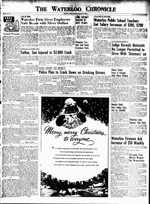 Waterloo Chronicle (Waterloo, On1868), 26 Dec 1952