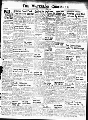 Waterloo Chronicle (Waterloo, On1868), 10 Apr 1953