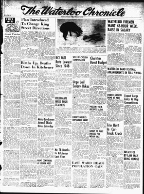 Waterloo Chronicle (Waterloo, On1868), 12 Feb 1954