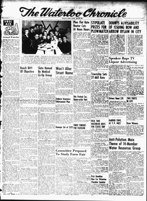 Waterloo Chronicle (Waterloo, On1868), 30 Apr 1954