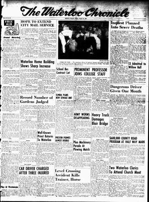 Waterloo Chronicle (Waterloo, On1868), 13 Aug 1954