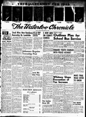 Waterloo Chronicle (Waterloo, On1868), 10 Dec 1954