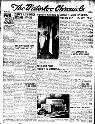 Waterloo Chronicle (Waterloo, On1868), 10 Mar 1955