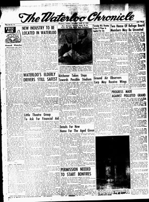 Waterloo Chronicle (Waterloo, On1868), 14 Apr 1955