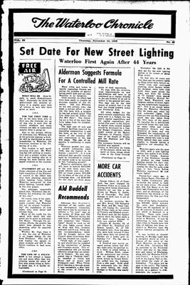 Waterloo Chronicle (Waterloo, On1868), 10 Nov 1955