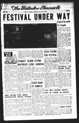 Waterloo Chronicle (Waterloo, On1868), 28 Jun 1956