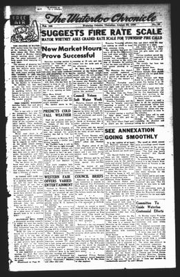 Waterloo Chronicle (Waterloo, On1868), 30 Aug 1956