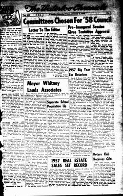 Waterloo Chronicle (Waterloo, On1868), 2 Jan 1958