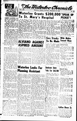 Waterloo Chronicle (Waterloo, On1868), 18 Dec 1958