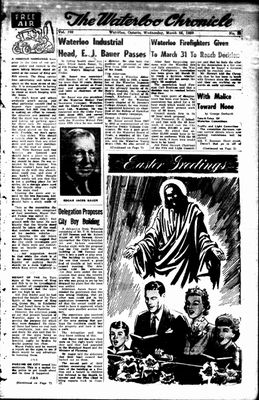 Waterloo Chronicle (Waterloo, On1868), 25 Mar 1959