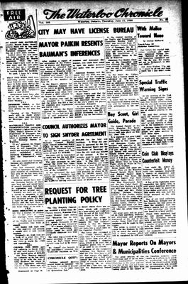 Waterloo Chronicle (Waterloo, On1868), 11 Jun 1959