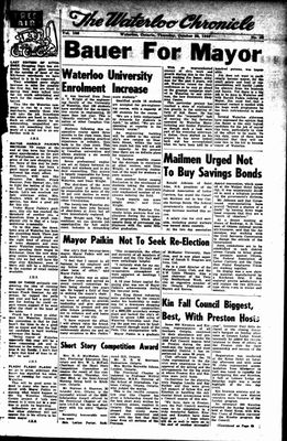 Waterloo Chronicle (Waterloo, On1868), 22 Oct 1959