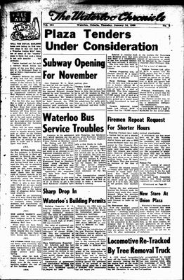 Waterloo Chronicle (Waterloo, On1868), 14 Jan 1960