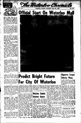 Waterloo Chronicle (Waterloo, On1868), 23 Jun 1960