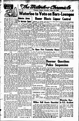 Waterloo Chronicle (Waterloo, On1868), 11 Aug 1960