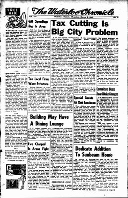 Waterloo Chronicle (Waterloo, On1868), 2 Mar 1961