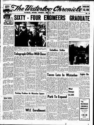 Waterloo Chronicle (Waterloo, On1868), 12 Jul 1962