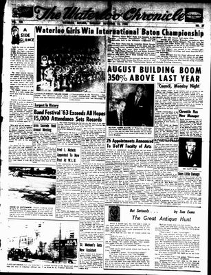 Waterloo Chronicle (Waterloo, On1868), 12 Sep 1963