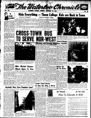 Waterloo Chronicle (Waterloo, On1868), 19 Sep 1963