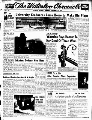 Waterloo Chronicle (Waterloo, On1868), 13 Nov 1963