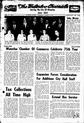 Waterloo Chronicle (Waterloo, On1868), 27 Jan 1965