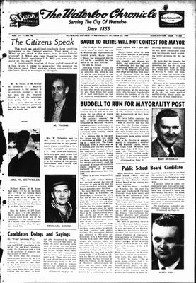 Waterloo Chronicle (Waterloo, On1868), 27 Oct 1965