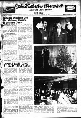 Waterloo Chronicle (Waterloo, On1868), 15 Dec 1965