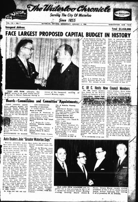 Waterloo Chronicle (Waterloo, On1868), 5 Jan 1966